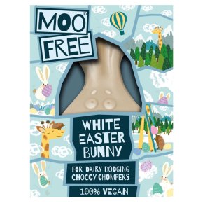Moo Free White Easter Bunny