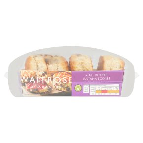 Waitrose 4 All Butter Sultana Scones