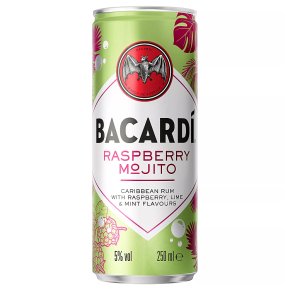 Bacardi Raspberry Mojito Premix Rum Cocktail