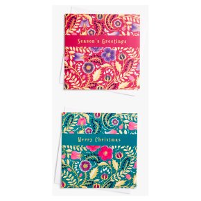 John Lewis Christmas Floral Card