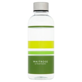 Waitrose Tritan Water Bottle Green Stripe