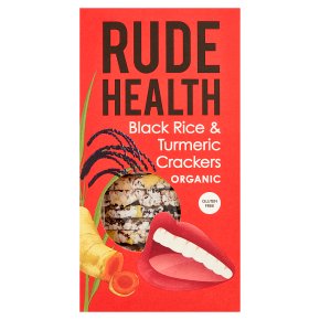 Rude Health Black Rice & Turmeric Crackers