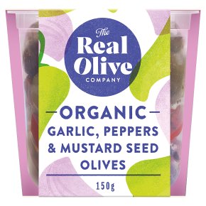 Real Olive Co. Organic Garlic & Pepper Olives