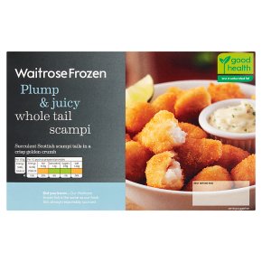 Waitrose Frozen Whole Tail Scampi