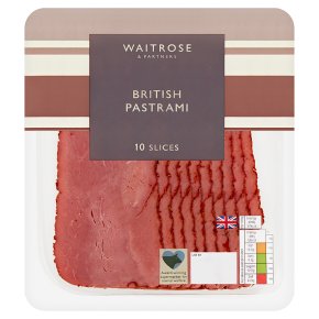 Waitrose British Pastrami 10 Slices