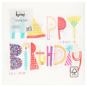 John Lewis Party Happy Birthday Napkins