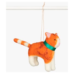 Field Felt Ginger Cat Decoration