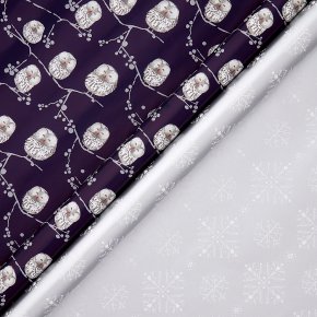 John Lewis Owl Snowflake Wrap 4m