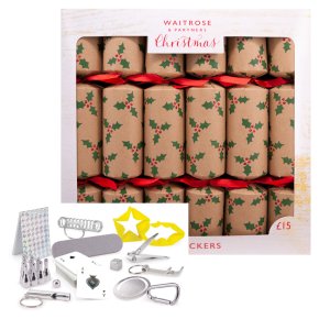 Waitrose Christmas Holly Crackers