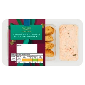 Waitrose Christmas Scottish Salmon Pate with Breadsticks
