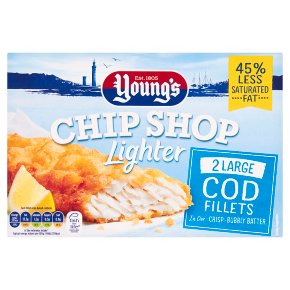 Young's Chip Shop Lighter 2 Large Cod Fillets