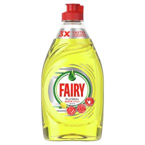 Fairy Platinum Quickwash Lemon Washing Up Liquid