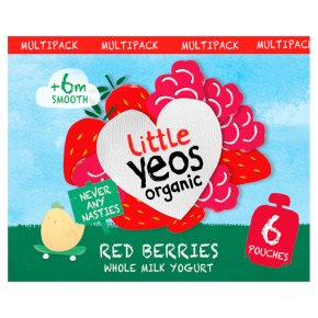 Yeo Valley Organic Little Yeos +6m Red Berries Yogurt