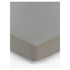 John Lewis Cotton Fitted Sheet King Dove 200TC
