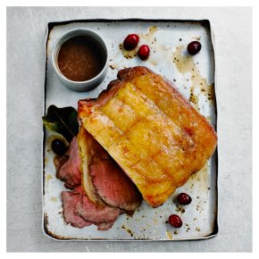 Highland Beef Sirloin Joint with a Smoky Shallot & Whisky Sauce