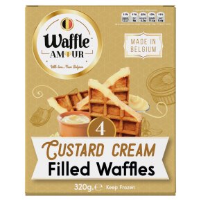 Waffle Amour Custard Cream Filled Waffles