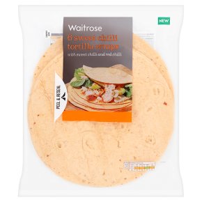 Waitrose 6 Sweet Chilli Tortilla Wraps