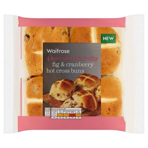Waitrose Fig & Cran Hot Cross Buns