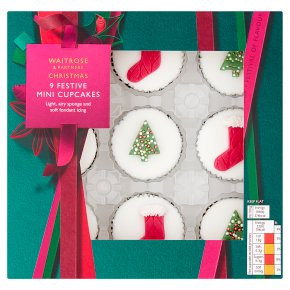 Waitrose Christmas Mini Sponge Cup Cakes