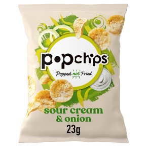 Popchips Sour Cream & Onion Crisps