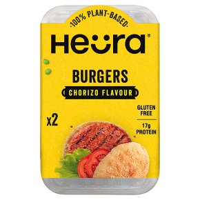 Heura Plant-Based Chorizo Burgers