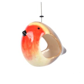 Ceramic Robin Bird Feeder