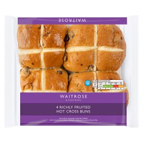 Waitrose Richly Fruited Hot Cross Buns