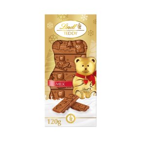 Lindt Teddy Milk Chocolate Festive Bar
