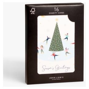 John Lewis Christmas Busy Village Card