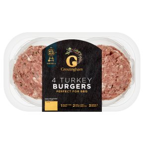 Gressingham 4 Turkey Burgers