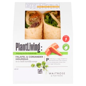 PlantLiving: Falafel & Coriander Houmous Wrap