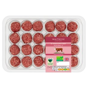 Waitrose 24 Hereford Beef Meatballs
