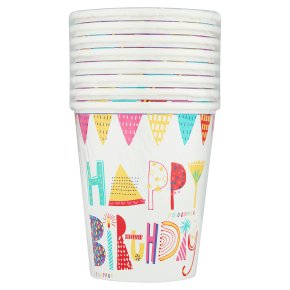 Waitrose Home Celebration Cups 9oz
