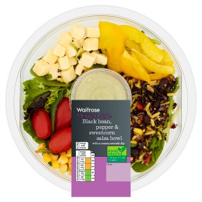 Waitrose Black Bean, Pepper & Sweetcorn Salsa Bowl
