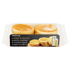 Waitrose Cheddar & Black Pepper Muffins
