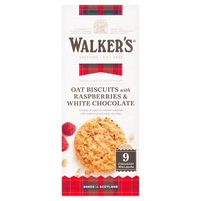 Walker's Biscuits with Raspberry & White Chocolate