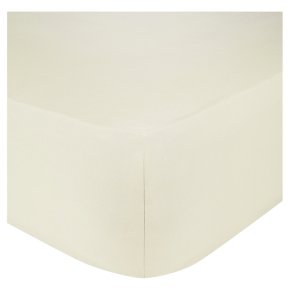 John Lewis Egyptian Cotton Fitted Sheet Parchment Double