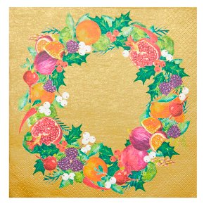Talking Tables Gold Wreath Napkins 40cm