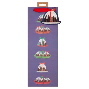 Christmas Pudding Bottle Bag