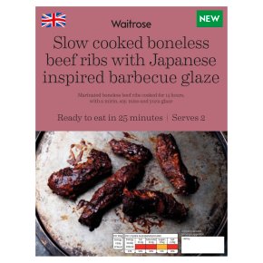 Waitrose Slow Cooked Boneless Beef Ribs with Japanese Glaze