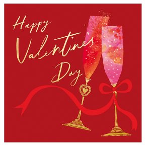 Painted Glasses Valentine's Day Card