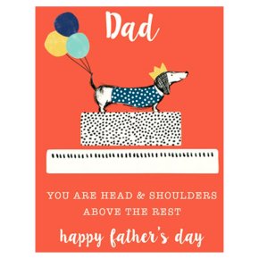 Head and Shoulders Fathers Day Card
