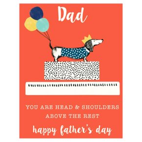 Head and Shoulders Fathers Day Card