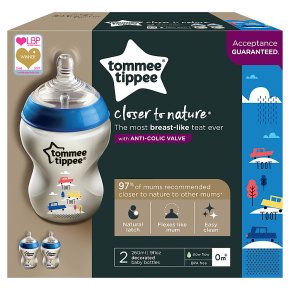 Tommee Tippee Close to Nature Decorated Bottles (2 per pack)