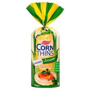 Real Foods Corn Thins Sesame