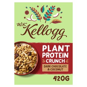 W.K Kellogg Plant Protein Crunch Chocolate Coconut