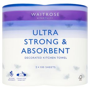 Waitrose UStrong Decorated Kitchen Towel