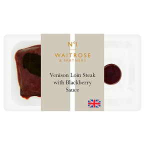 No.1 Venison Loin Steak & Blackberry Sauce