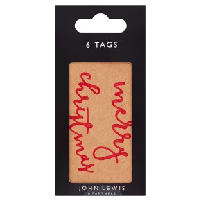 John Lewis Merry Christmas Print Tags