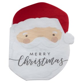 Ginger Ray Santa Shaped Paper Napkins